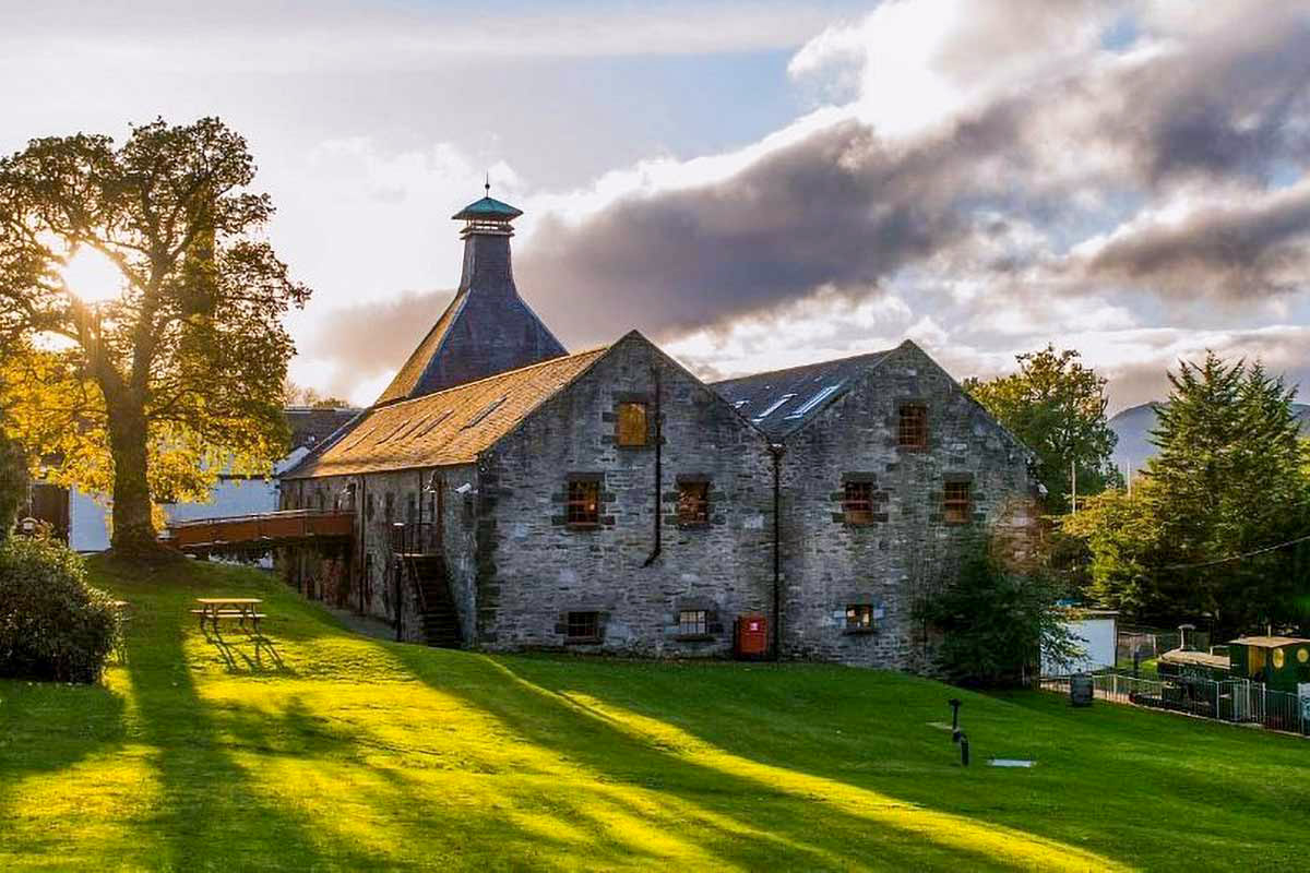 Perthshire is a particularly popular area; home to the oldest working distillery (Glenturret), the smallest (Edradour), and the world-famous Dewar's distillery (pictured).