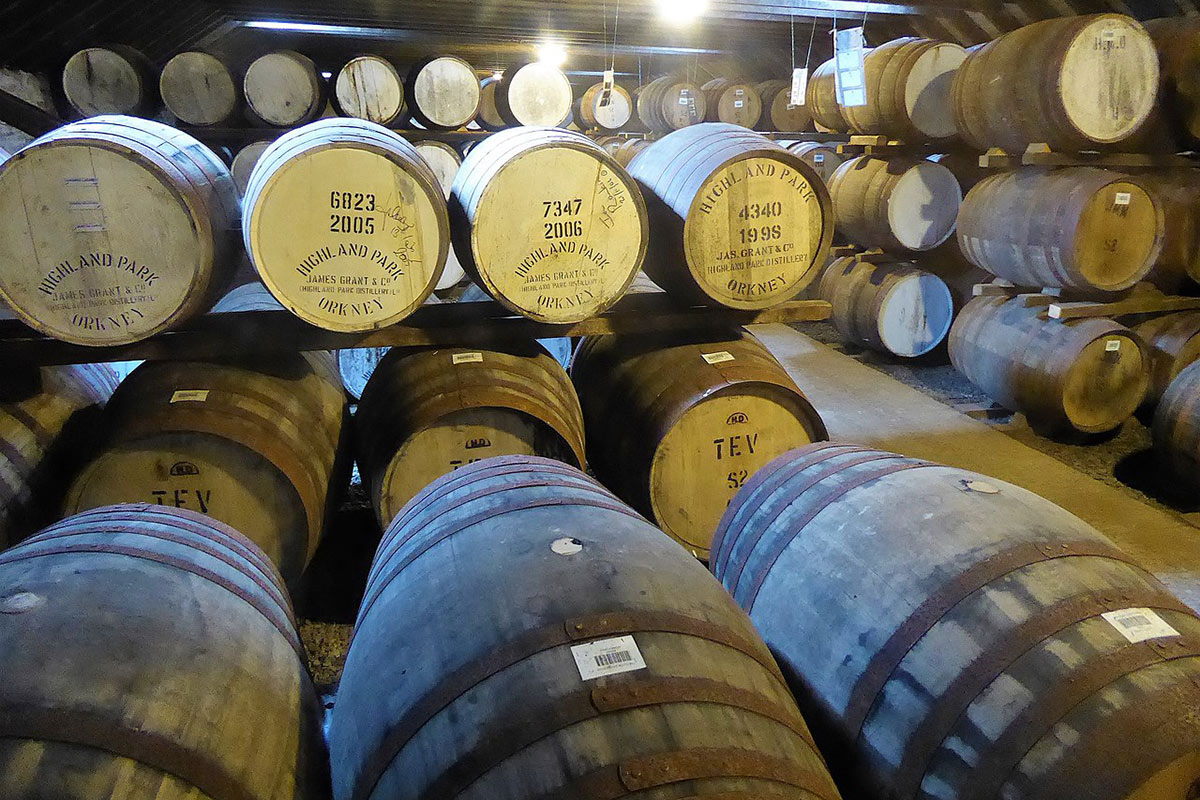 Highland Park Distillery Whisky Barrels