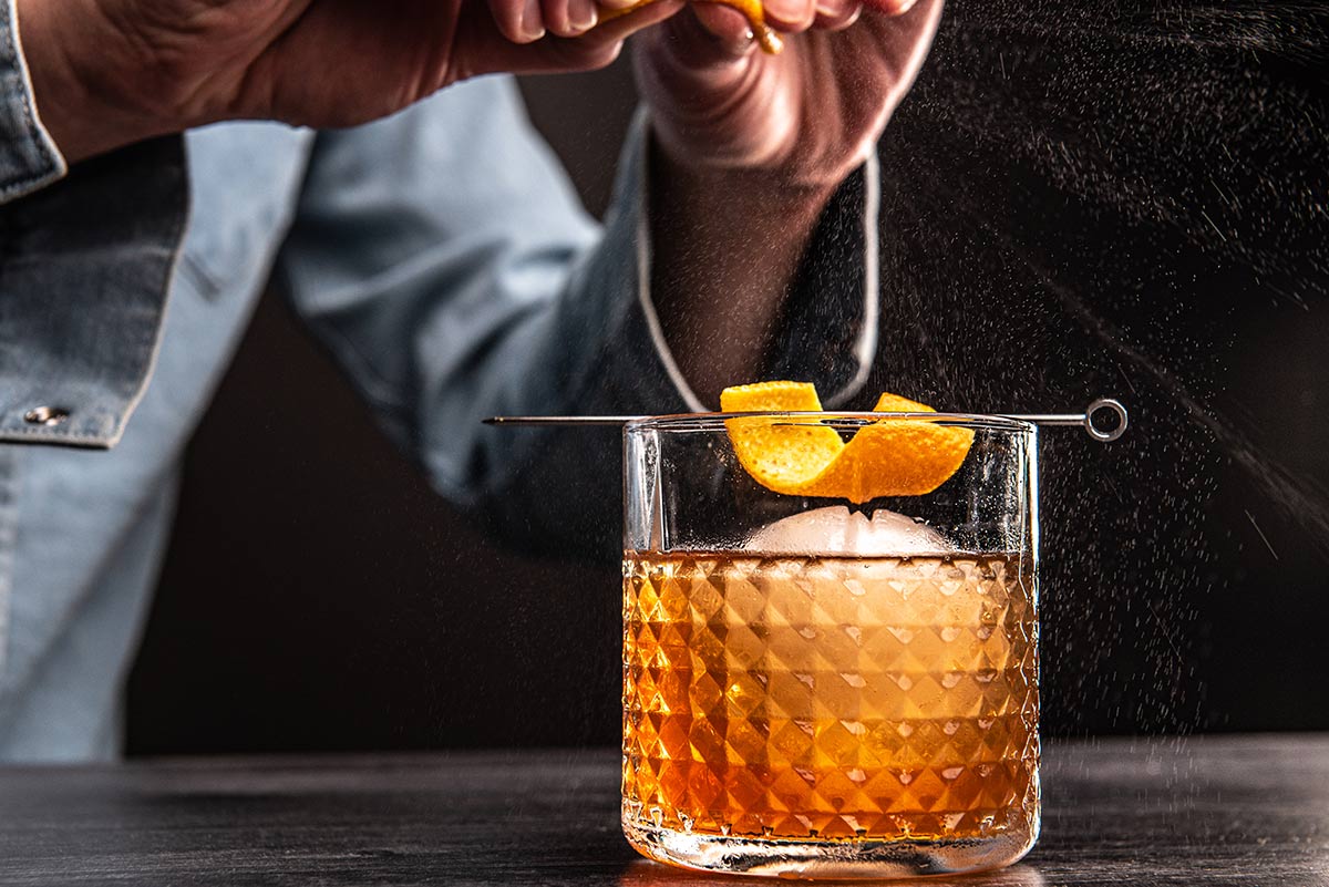 Old-Fashioned Cocktail with Highland Whisky