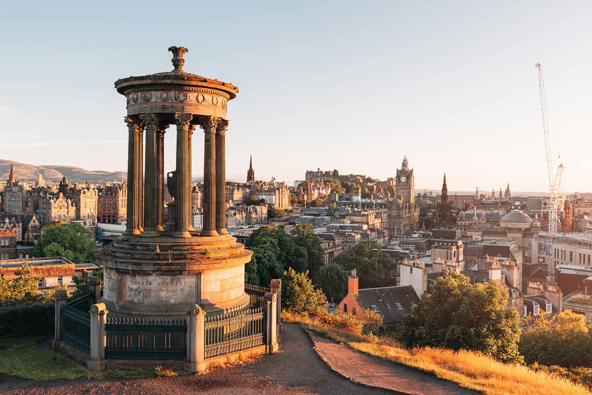 Vista of Edinburgh, a whisky lovers heaven.